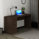 Ver imagem 1 de Mesa de Escritório 3 Gavetas Tecno Mobili - Rústico