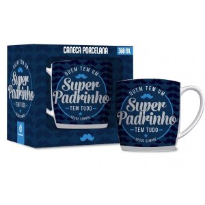 Caneca Porcelana Urban 360ml - Padrinho
