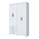 Ver imagem 2 de Guarda Roupa Solteiro Caju DA135 Branco Henn