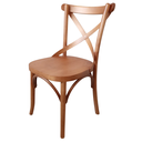 Ver imagem 3 de Cadeira X Madeira Maciça Gourmet Restaurante Cafeteria Casa Castanho Mogno