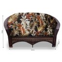 Ver imagem 4 de Conjunto Madagascar - 1 sofá + 2 poltronas + Mesa Oval - Rivieira Marrom