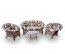 Ver imagem 5 de Conjunto Madagascar - 1 sofá + 2 poltronas + Mesa Oval - Rivieira Marrom
