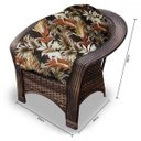 Ver imagem 6 de Conjunto Madagascar - 1 sofá + 2 poltronas + Mesa Oval - Rivieira Marrom