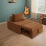 4 em 1 Poltrona, Puff, Chaise e Cama Ares Terracota Estofama - 5