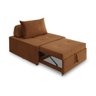 4 em 1 Poltrona, Puff, Chaise e Cama Ares Terracota Estofama - 1