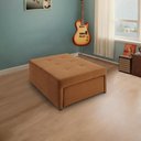 Ver imagem 4 de 4 em 1 Poltrona, Puff, Chaise e Cama Ares Terracota Estofama