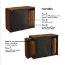 Ver imagem 7 de 4 em 1 Poltrona, Puff, Chaise e Cama Ares Terracota Estofama