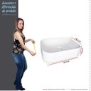 Ver imagem 5 de Cuba Para Banheiro Oval 39x29 Mármore Sintético Luna Cozimax Branco