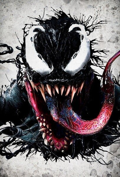 Placa Decorativa Poster 60x40 Filmes Series Desenho Venom