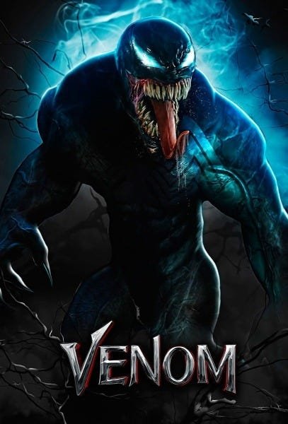 Placa Decorativa Poster 60x40 Filmes Series Desenho Venom - 1