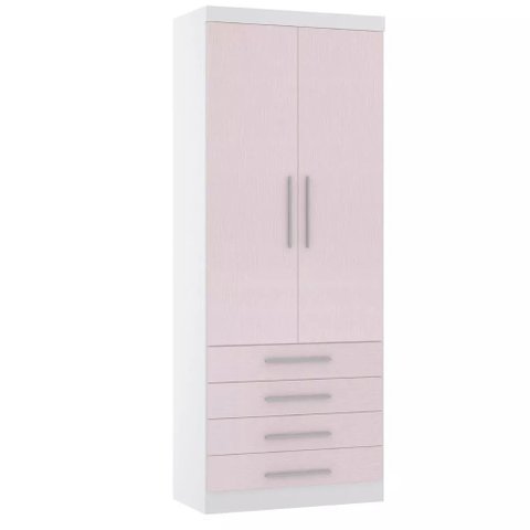 Guarda-roupa Modulado 90cm 2 Portas 4 Gavetas Alpes Luciane