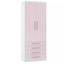 Ver imagem 1 de Guarda-roupa Modulado 90cm 2 Portas 4 Gavetas Alpes Luciane