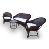 Conjunto de Sofá Fibra Sintética Bali Promo - 1 Sofá 2L + 2 Poltronas + 1 Mesa Centro - Tecido Duna - 2