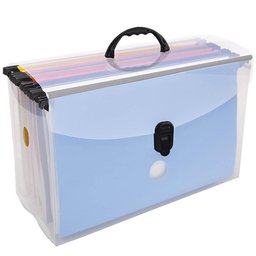 Kit 5 Maletas de Documentos 10 Pastas Suspensas Dello Organizadora Coloridas - 4