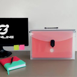 Kit 5 Maletas de Documentos 10 Pastas Suspensas Dello Organizadora Coloridas - 2