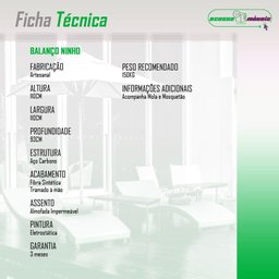 Cadeira Balanço Ninho Suspenso de Fibra Almofada Impermeável Argila/branco - 2