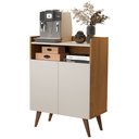Ver imagem 1 de Balcão / Aparador Buffet Wind Retro 2 Portas:nature / Off White
