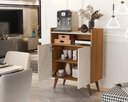 Ver imagem 4 de Balcão / Aparador Buffet Wind Retro 2 Portas:nature / Off White