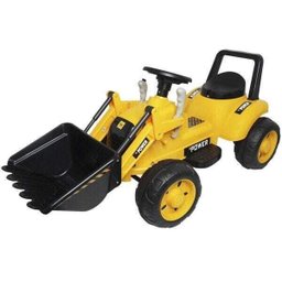 Mini Carro Trator Escavadeira Elétrico 6v Infantil Criança Bateria Amarelo Brinqway Bw-081am - 1