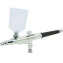 Ver imagem 1 de Caneta Aerógrafo Aerográfica Pistola Dupla Ação Profissional 0,3 mm 2 Canecas Importway IWCA-2C