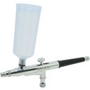 Ver imagem 4 de Caneta Aerógrafo Aerográfica Pistola Dupla Ação Profissional 0,3 mm 2 Canecas Importway IWCA-2C
