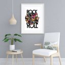 Ver imagem 2 de Quadro As Lendas do Rock - 60x48cm:madeira Branca