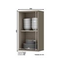 Ver imagem 3 de Armário Aéreo 01 Porta 35 cm para Cozinha Évelin