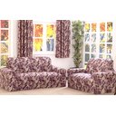 Ver imagem 1 de Capa De Sofa Adere Floral Vinho 02 E 03 Lugares