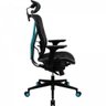 Cadeira Ergonomica Yama5 Preto/Cyan THUNDERX3 - 6