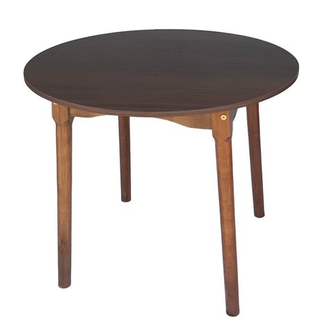 Mesa de Jantar Colonial Brisa Rústica 90cm Redonda em Madeira e Tampo em Mdf com Revestimento Bp:imb