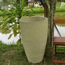 Ver imagem 2 de Kit 2 Vaso Planta 80x50 Oval Moderno Polietileno BGPLASTICOS BRANCO 006