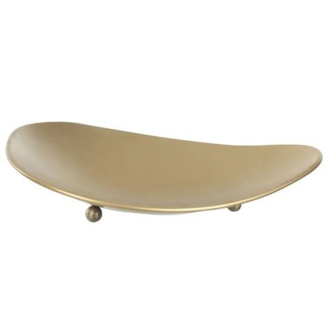 Centro de Mesa Metal 23x18cm Dourado Florarte Flor Arte