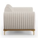 Ver imagem 7 de Kit 02 Poltronas Decorativas Base De Madeira Com Pés D'Ouro Molino D02 Linho Cru C-443 - Lyam Decor