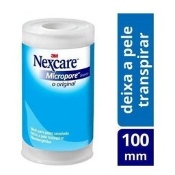 Esparadrapo Micropore Nexcare Branco 100mmx4,5m 3m - 1
