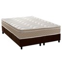 Ver imagem 1 de Cama Box Queen: Colchão Espuma D33 Paropas Conforto Ultra Firme + Base Crc Suede Brown (158x198)