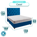 Ver imagem 3 de Conjunto Cama Box Blindado Casal + Colchão D23 D23 Inducol + Cabeceira