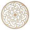 Kit 10 mini mandala mdf 15 cm m6 artesanato parede casa - 1