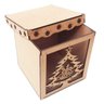 Kit 5 Caixa mdf Natal Panetone 15 x 16 cm arvore natal - 2
