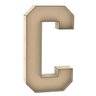 Letra caixa C mdf 60cm centro duplo aniversário casamento - 2
