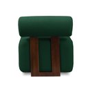 Ver mais imagens de Poltrona Decorativa para Sala Kit 2 Helora Bouclê Verde E03 - D’Rossi