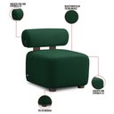 Ver imagem 3 de Poltrona Decorativa para Sala Kit 2 Helora Bouclê Verde E03 - D’Rossi