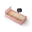 Ver imagem 6 de Cama Solteirão 03 Gavetas - Madeira Maciça Rosa
