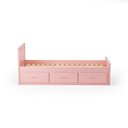 Ver imagem 5 de Cama Solteirão 03 Gavetas - Madeira Maciça Rosa