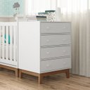 Ver imagem 1 de Cômoda Infantil 4 Gavetas Retrô Completa Móveis