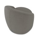 Ver imagem 7 de Poltrona Decorativa Orgânica Giratória Lua Suede Grafite D03 - D'Rossi