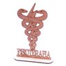 Kit 10 Centro mesa mdf 20cm formatura profissão Fisioterapia - 1