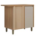 Ver imagem 1 de Balcão de Cozinha de Canto Allure 1 Porta 100% Mdf Jequitibá/gris - Linea Brasil