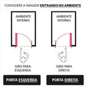 Ver imagem 3 de Porta Lambril com Puxador Alumínio Branco Linha Veneza:Direita/ 210 x 90