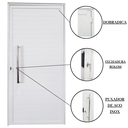 Ver imagem 7 de Porta Lambril com Puxador Alumínio Branco Linha Veneza:Direita/ 210 x 90