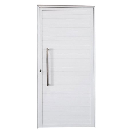 Porta Lambril com Puxador Alumínio Branco Linha Veneza:Direita/ 210 x 90